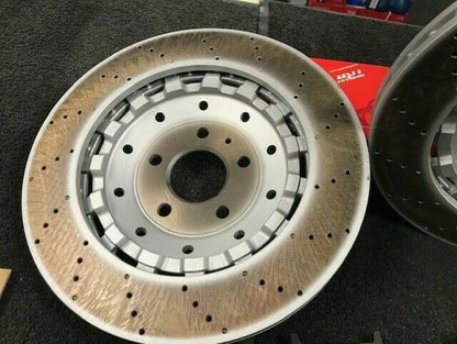 FOR AUDI R8 2007-2012 FRONT BRAKE DISC PAIR LEFT RIGHT 420615301A   420615301B